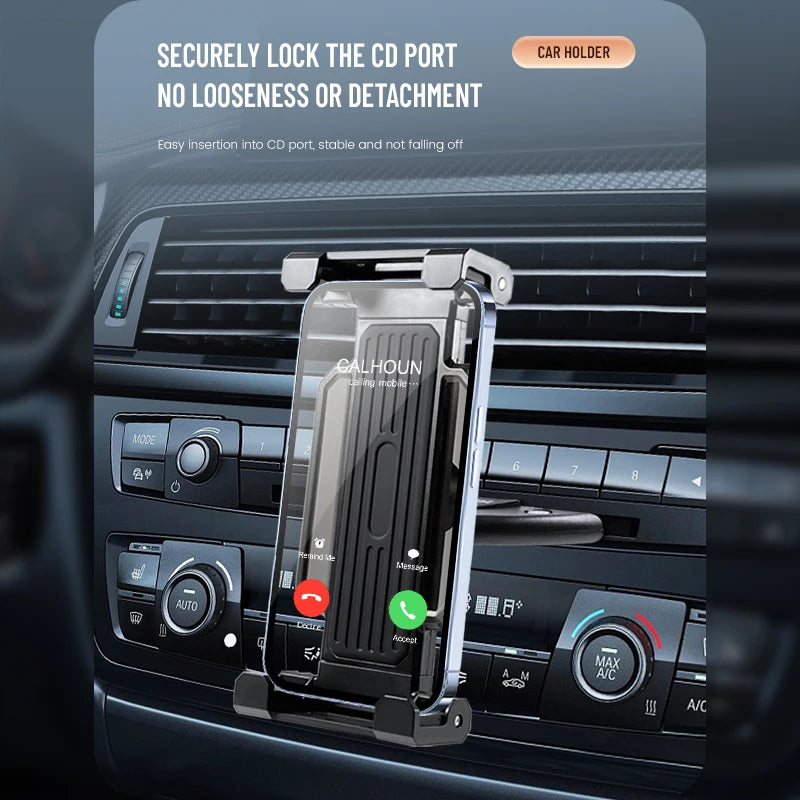 Universal 4-13" Car CD Slot Tablet & Phone Mount by HitMyNeed