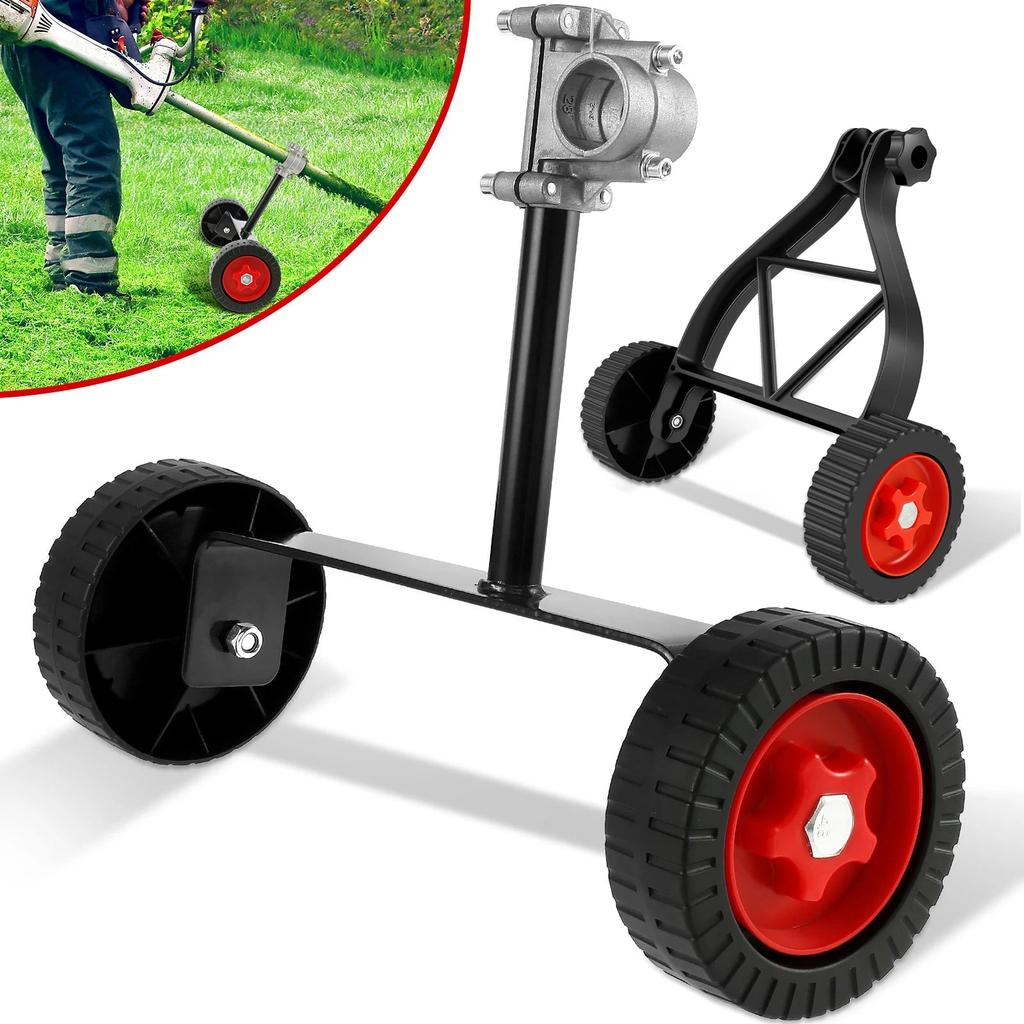 Universal Adjustable Lawn Mower & Trimmer Support Wheel by HitMyNeed