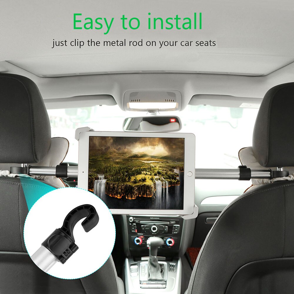 Universal Adjustable Tablet Car Headrest Mount by HitMyNeed