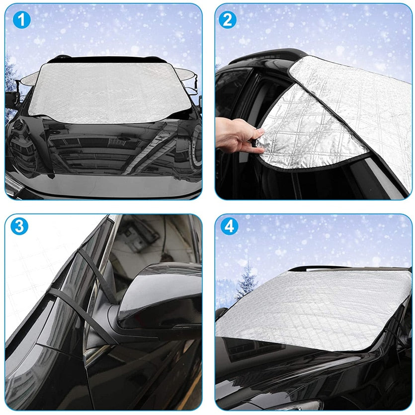 Universal All-Season Car Windshield Snow Cover by HitMyNeed