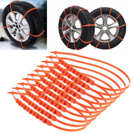 Universal Anti-Slip Snow Tire Chains (10 Pack) by HitMyNeed