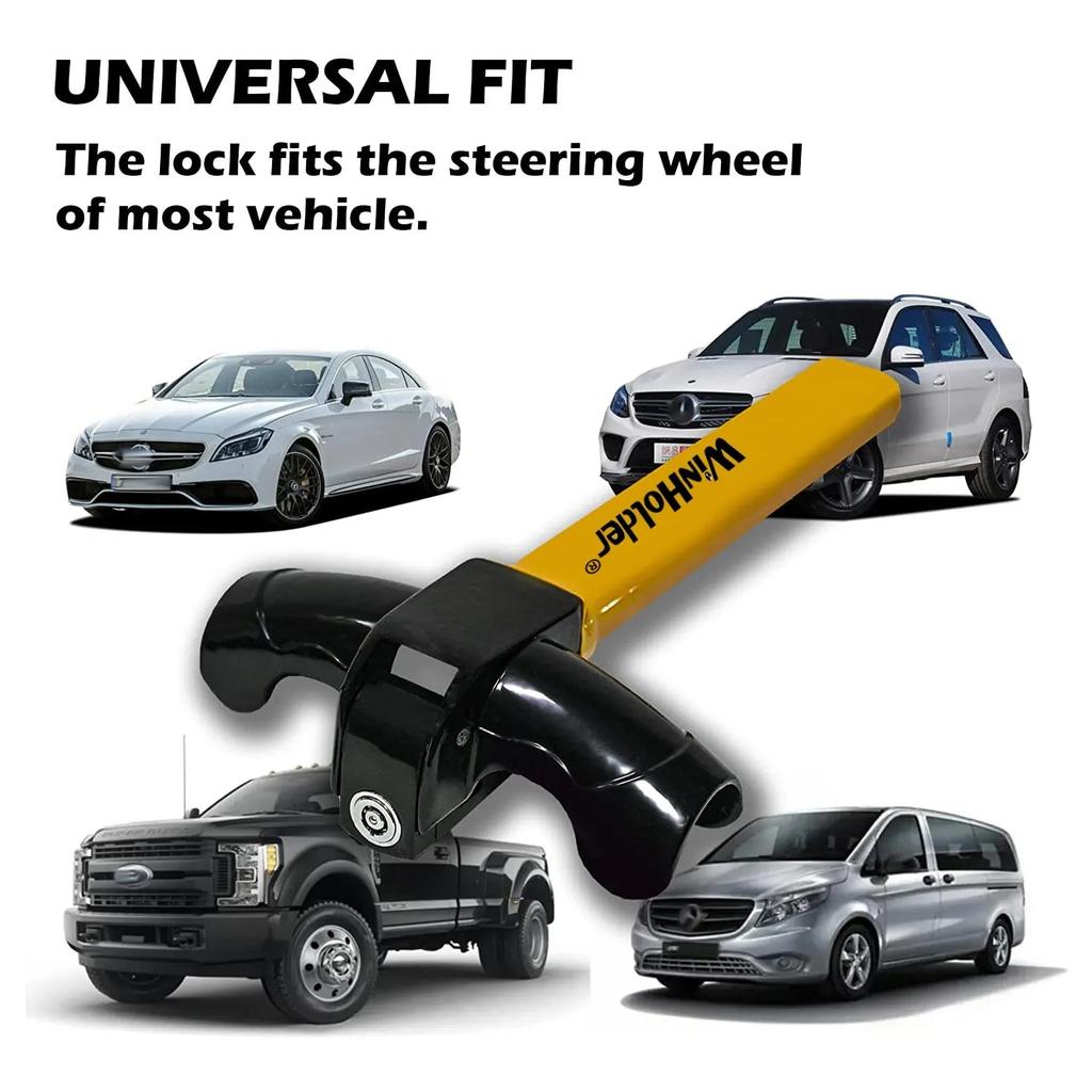 Universal Anti-Theft T-Bar Car Steering Wheel Lock by HitMyNeed