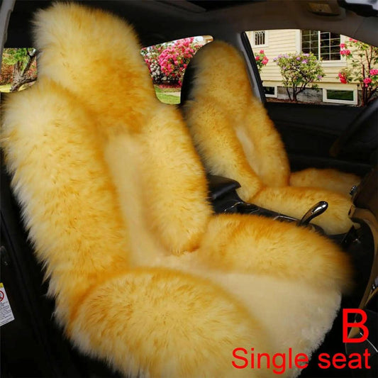 Universal Australian Wool Front Car Seat Cover b by HitMyNeed