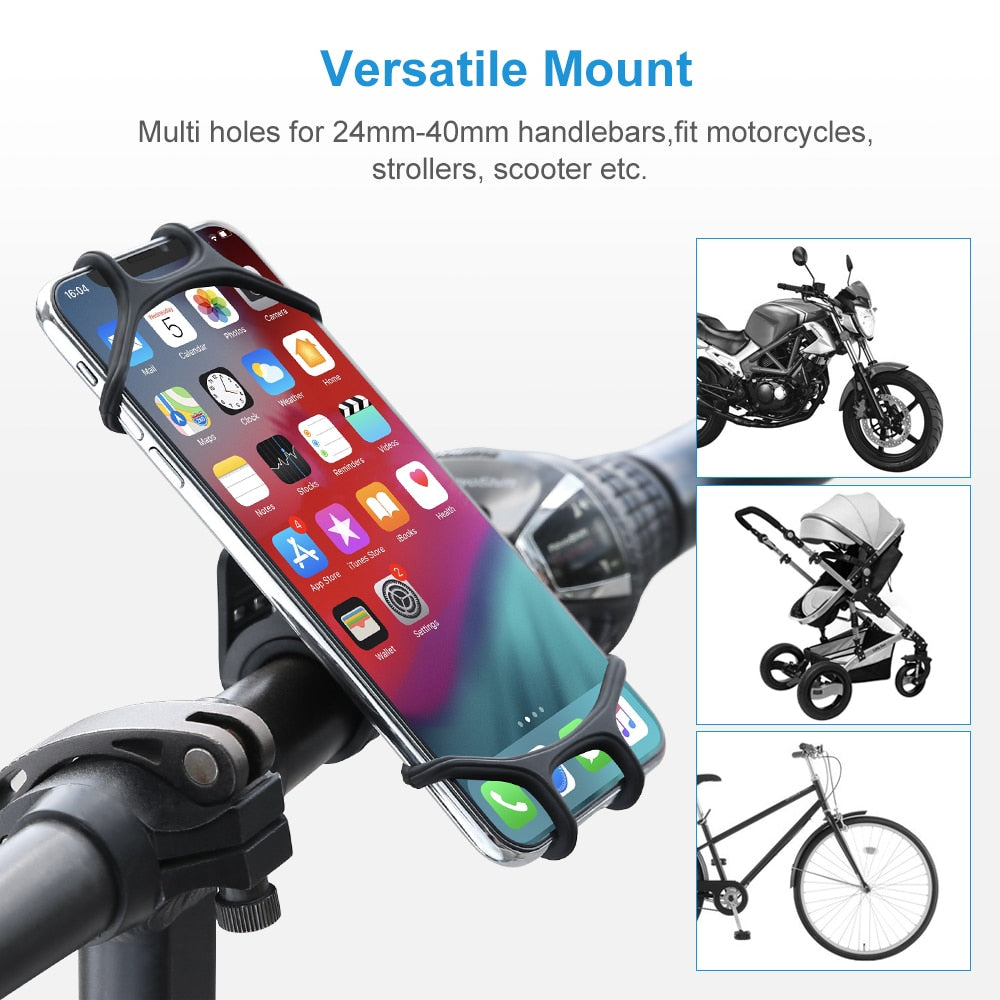 Universal Bike Phone Holder with 360° Anti-Slip Mount by HitMyNeed