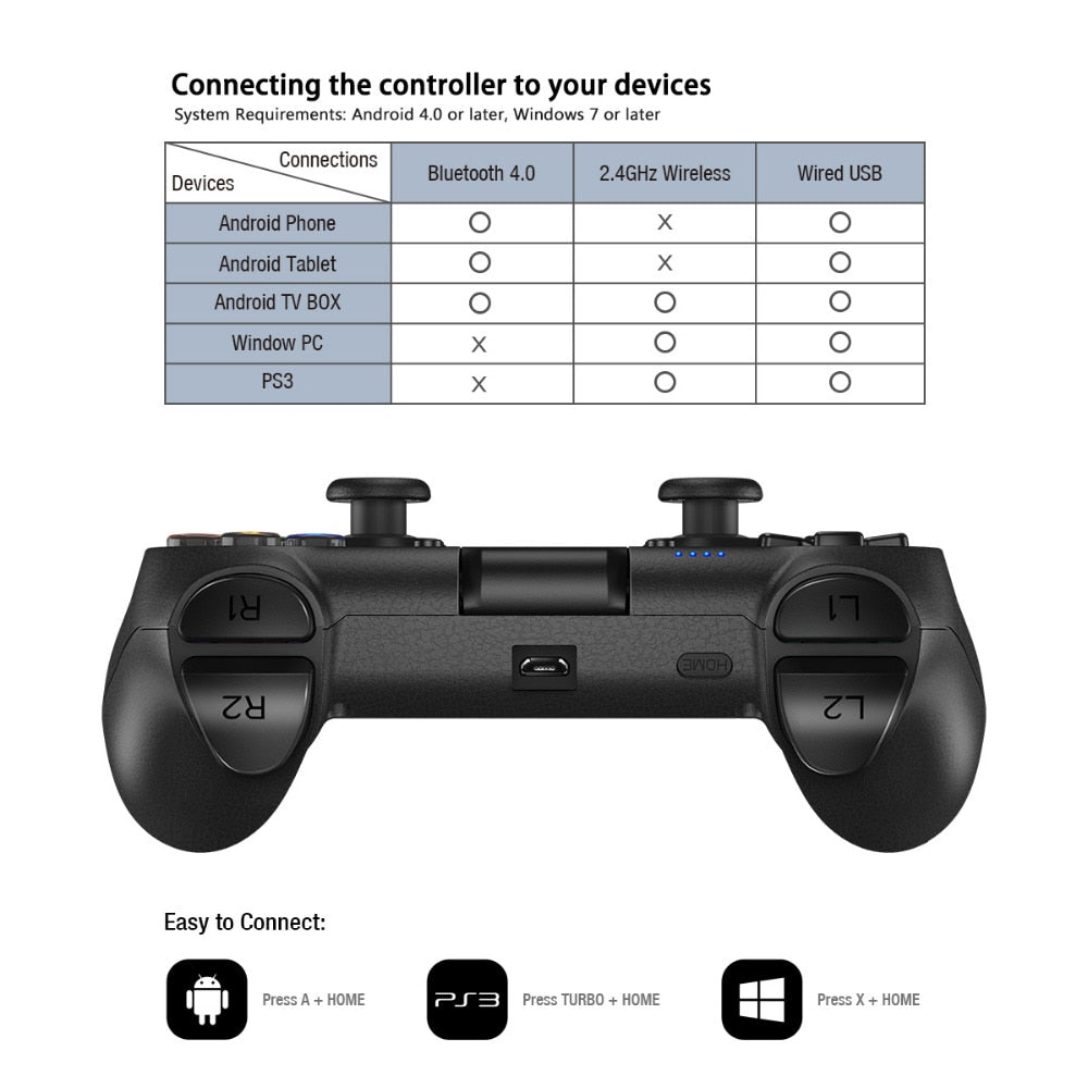 Universal Bluetooth Game Controller for Multi-Platform by HitMyNeed