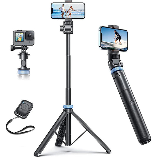 Universal Bluetooth Selfie Stick Tripod with Remote by HitMyNeed