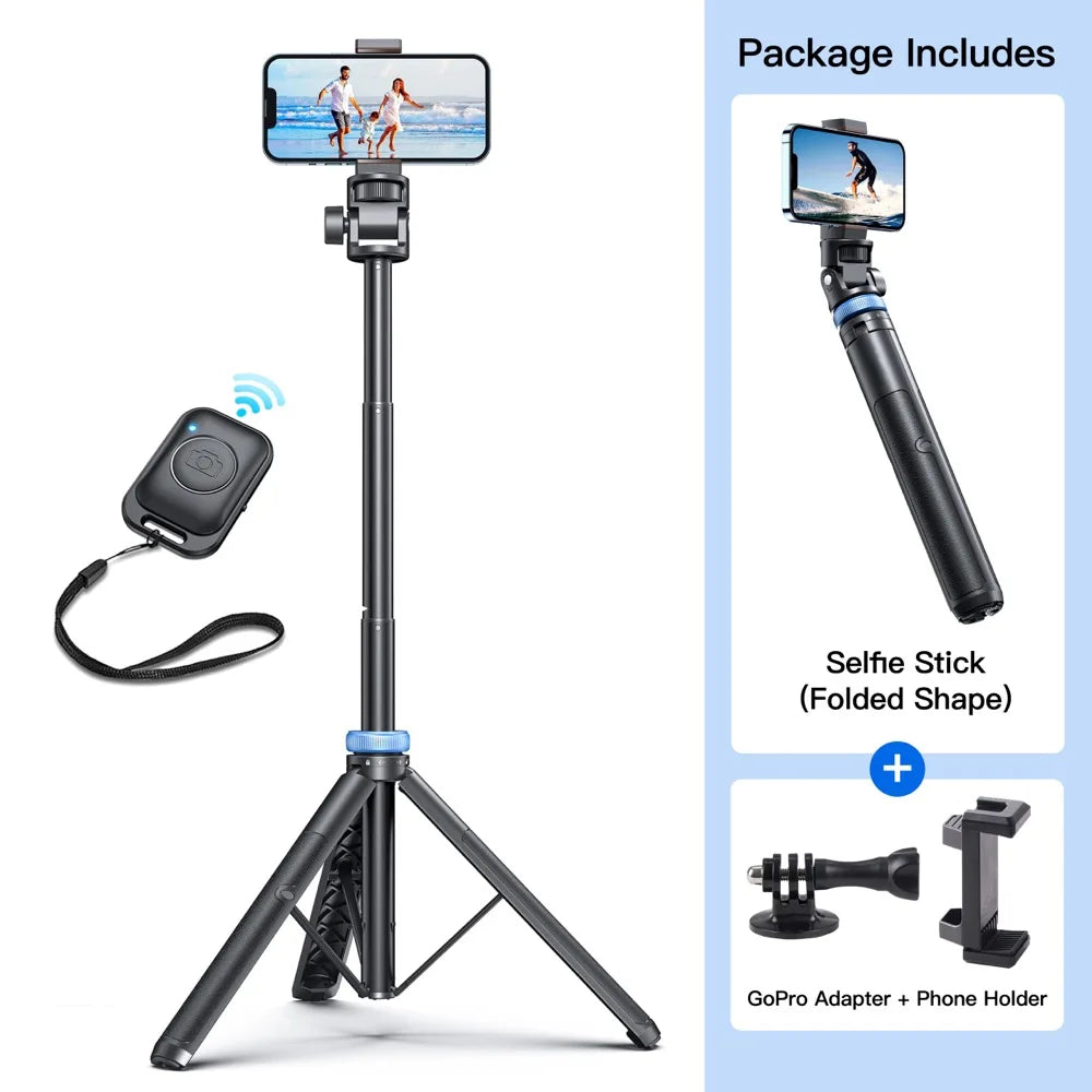 Universal Bluetooth Selfie Stick Tripod with Remote by HitMyNeed