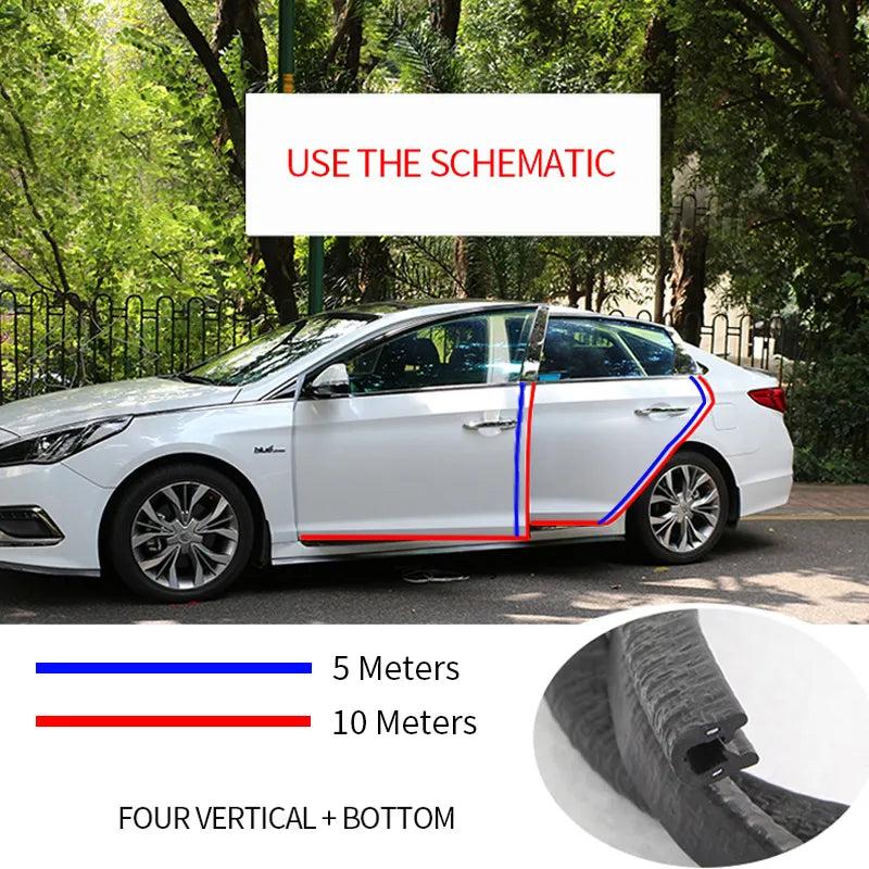 Universal Car Door Edge Protector Strip S - 2 meters by HitMyNeed