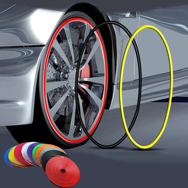 Universal Car Rim Protector Strip 8m Wheel Edge Guard by HitMyNeed