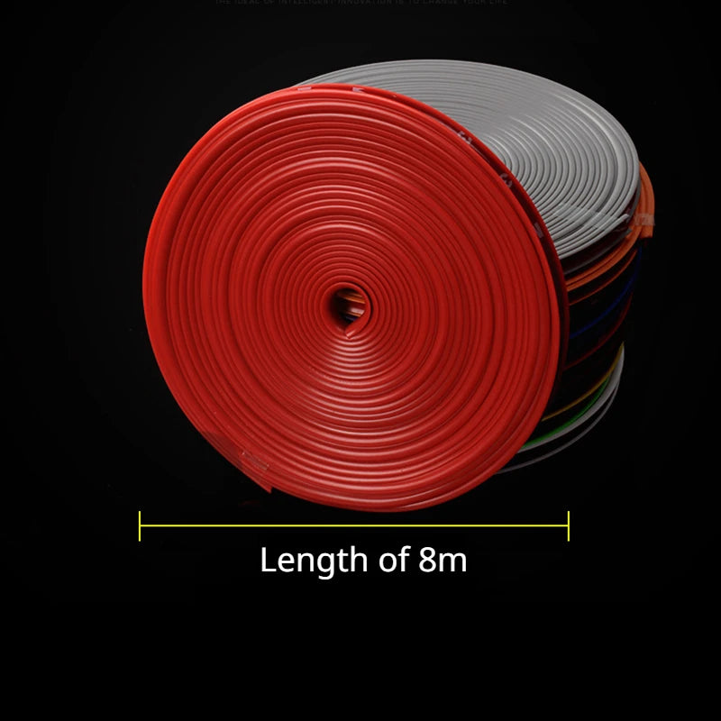 Universal Car Rim Protector Strip 8m Wheel Edge Guard by HitMyNeed