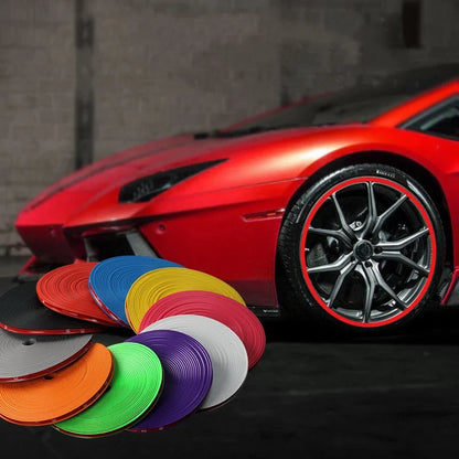 Universal Car Rim Protector Strip 8m Wheel Edge Guard by HitMyNeed