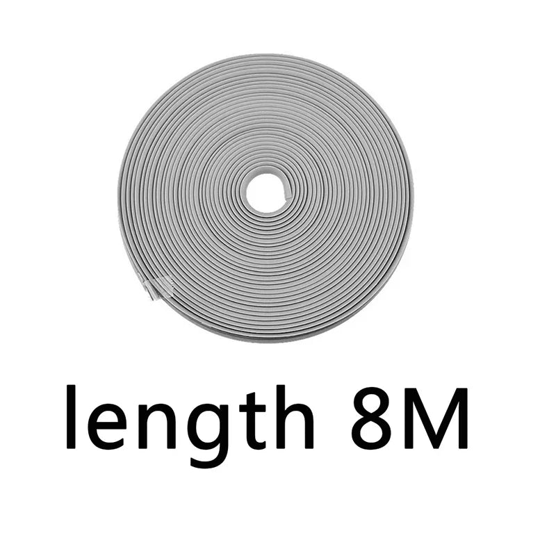 Universal Car Rim Protector Strip 8m Wheel Edge Guard 8m-gray by HitMyNeed