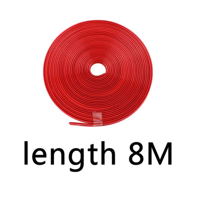 Universal Car Rim Protector Strip 8m Wheel Edge Guard 8m-red by HitMyNeed