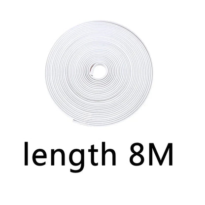 Universal Car Rim Protector Strip 8m Wheel Edge Guard 8m-white by HitMyNeed
