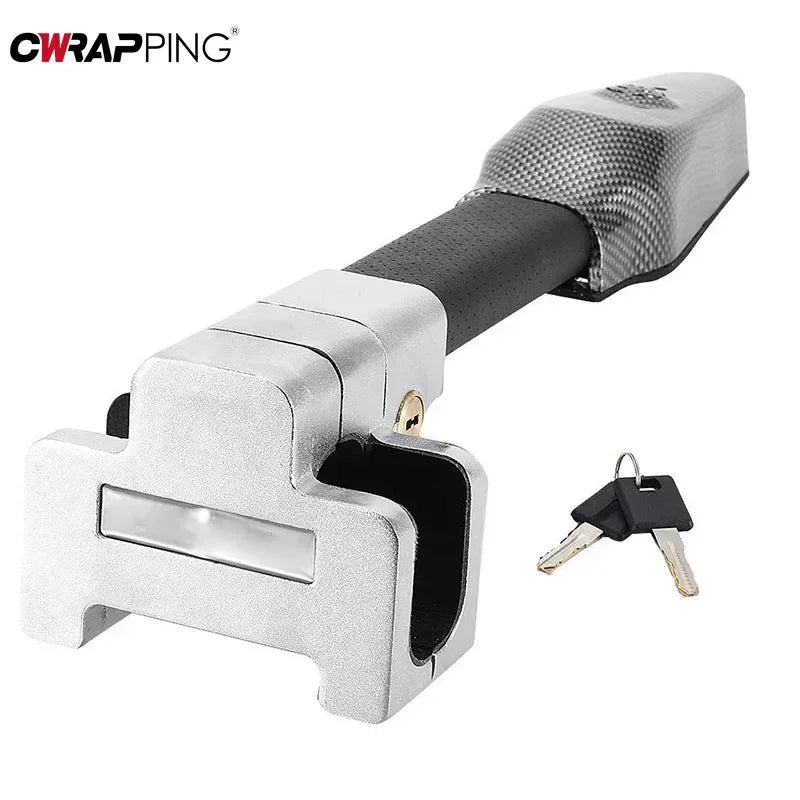 Universal Car Steering Wheel Lock with Alarm by HitMyNeed