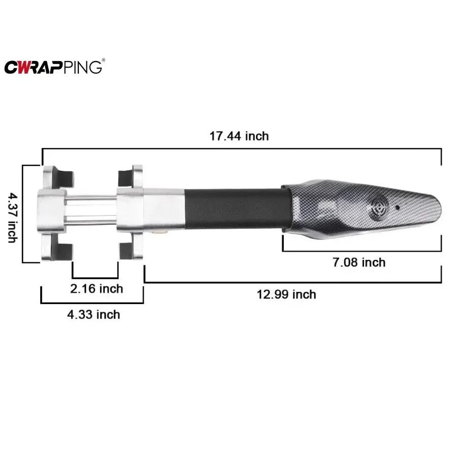 Universal Car Steering Wheel Lock with Alarm by HitMyNeed