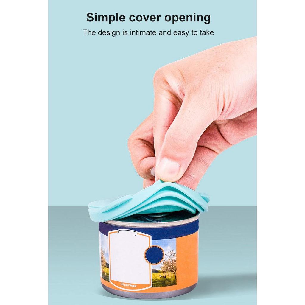 Universal Cat Food Can Lid with Double-Head Spoon by HitMyNeed