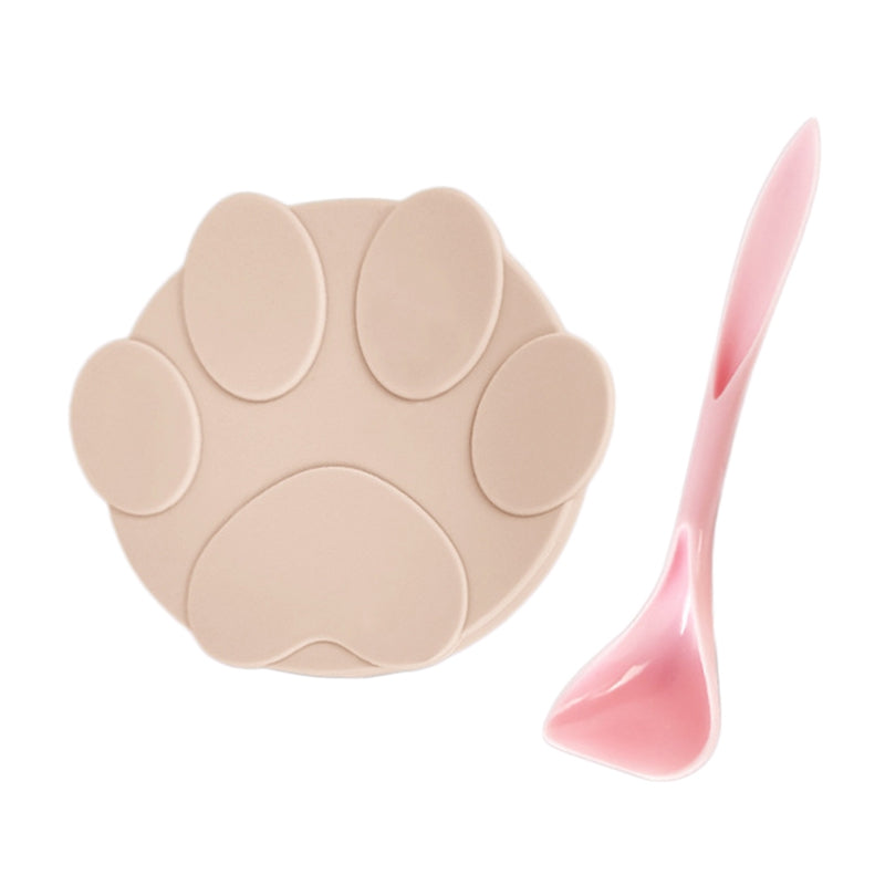 Universal Cat Food Can Lid with Double-Head Spoon pink by HitMyNeed