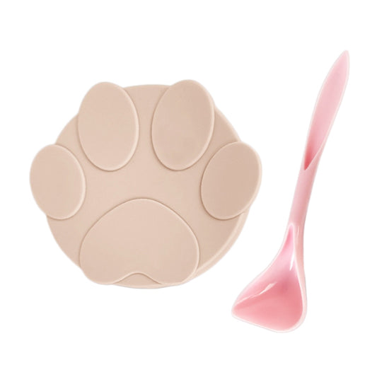 Universal Cat Food Can Lid with Double-Head Spoon pink by HitMyNeed
