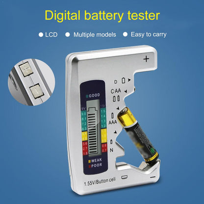 Universal Digital Battery Tester with LCD Display by HitMyNeed