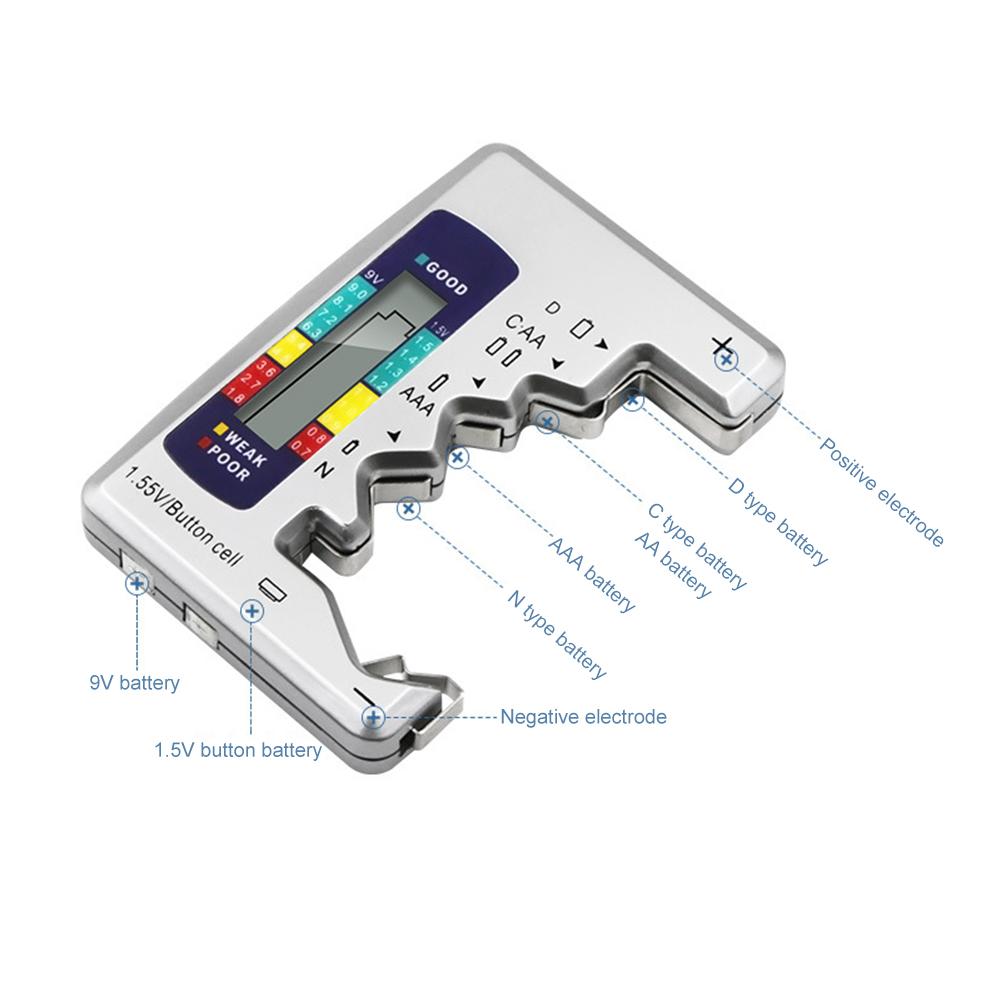 Universal Digital Battery Tester with LCD Display by HitMyNeed