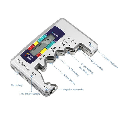 Universal Digital Battery Tester with LCD Display by HitMyNeed