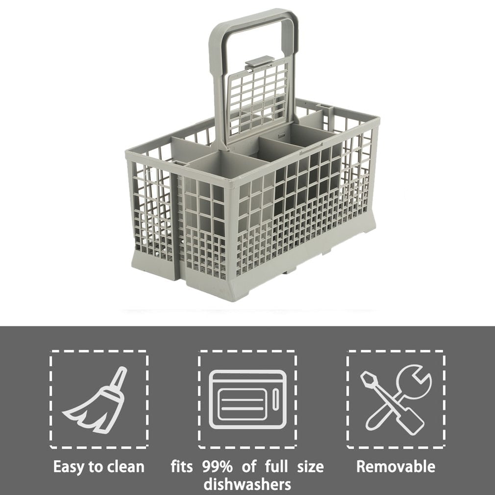 Universal Dishwasher Cutlery Basket with Handle by HitMyNeed