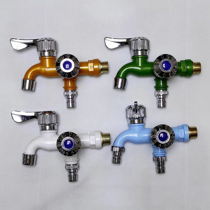 Universal Dual Outlet Faucet Tap with Hose Connector by HitMyNeed