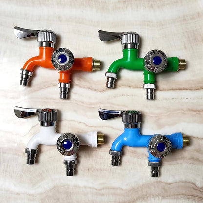 Universal Dual Outlet Faucet Tap with Hose Connector by HitMyNeed