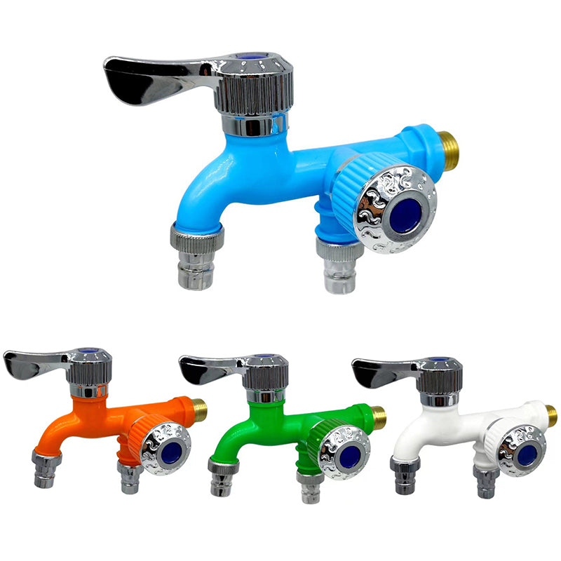 Universal Dual Outlet Faucet Tap with Hose Connector by HitMyNeed