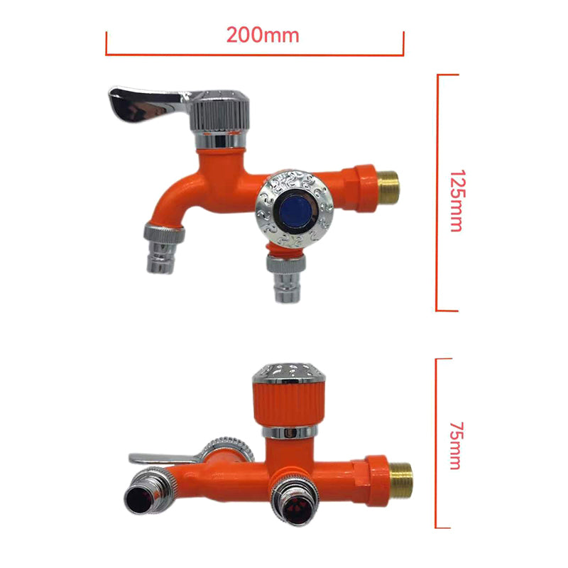 Universal Dual Outlet Faucet Tap with Hose Connector by HitMyNeed