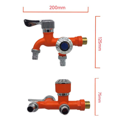 Universal Dual Outlet Faucet Tap with Hose Connector by HitMyNeed