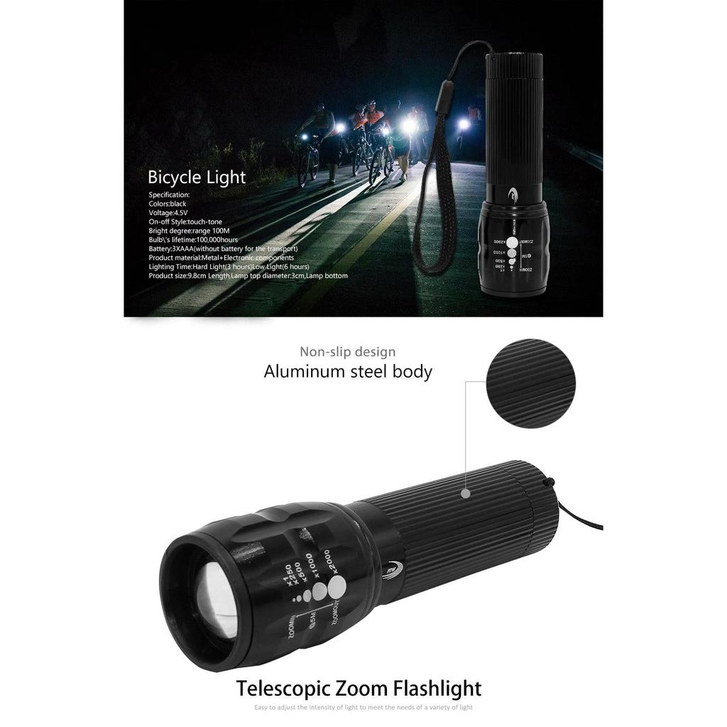 Universal Front Bicycle Light with Zoom Beam by HitMyNeed