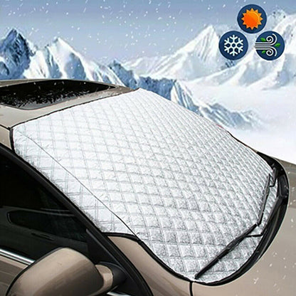 Universal Front Windshield Sun & Snow Cover by HitMyNeed