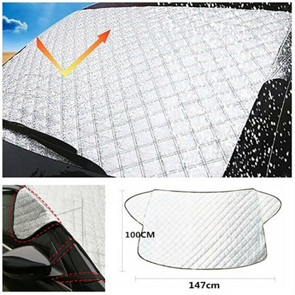 Universal Front Windshield Sun & Snow Cover by HitMyNeed