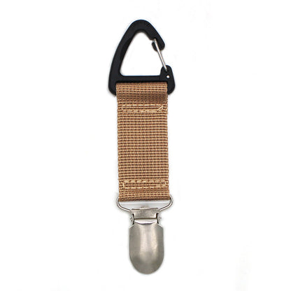 Universal Hanging Travel Hat Clip khaki by HitMyNeed