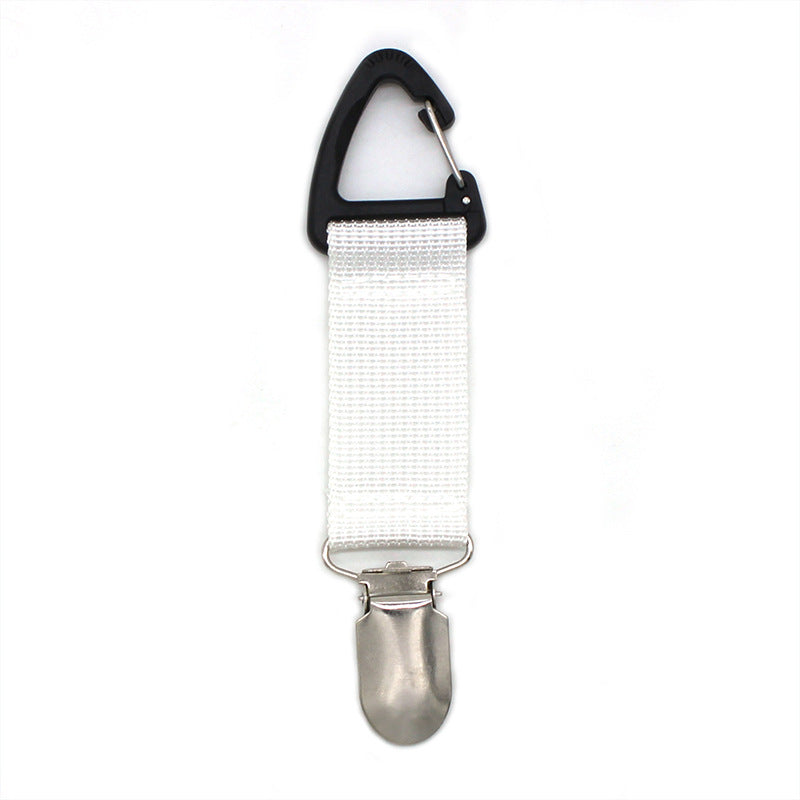 Universal Hanging Travel Hat Clip white by HitMyNeed