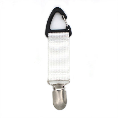 Universal Hanging Travel Hat Clip white by HitMyNeed