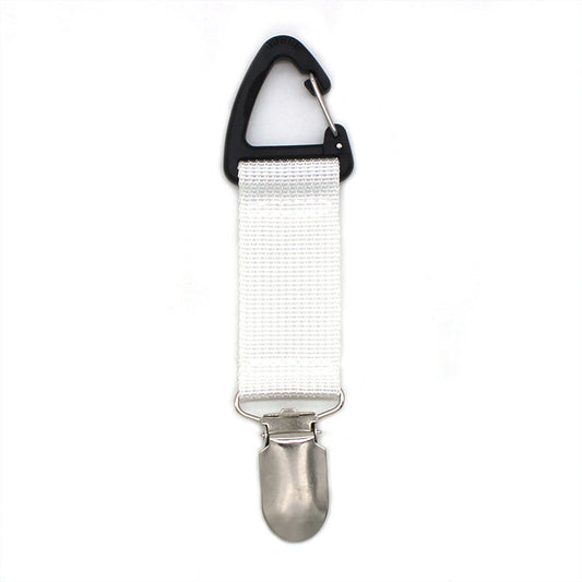 Universal Hanging Travel Hat Clip white by HitMyNeed