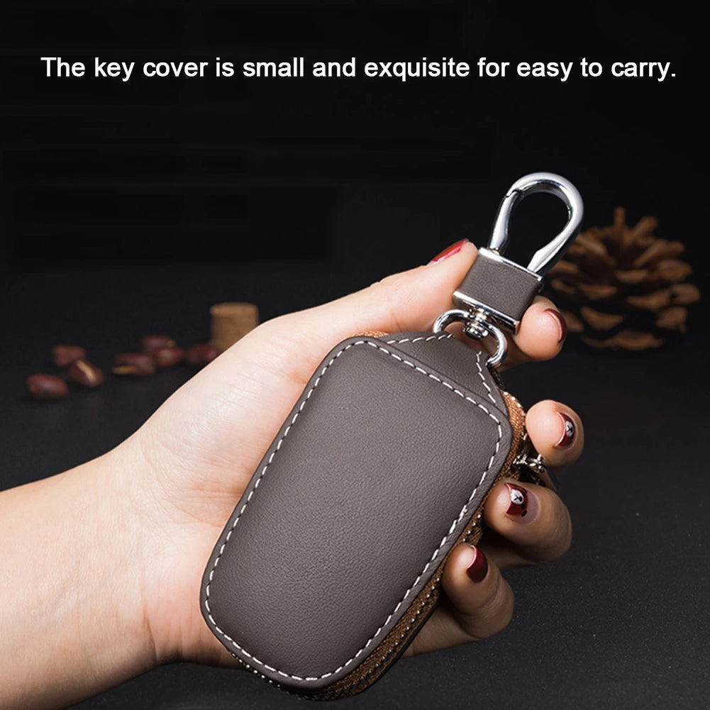 Universal Leather Car Key Fob Bag with Hook by HitMyNeed