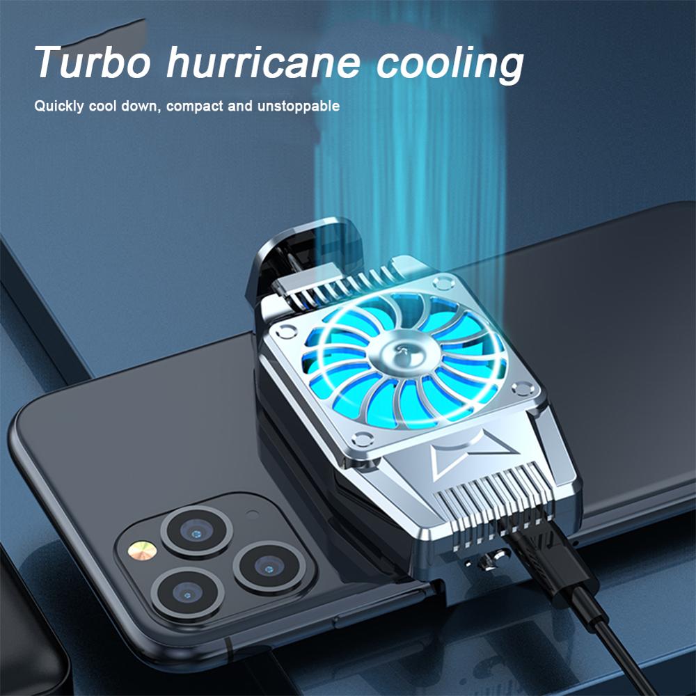 Universal Mini Mobile Phone Cooling Fan Radiator black by HitMyNeed