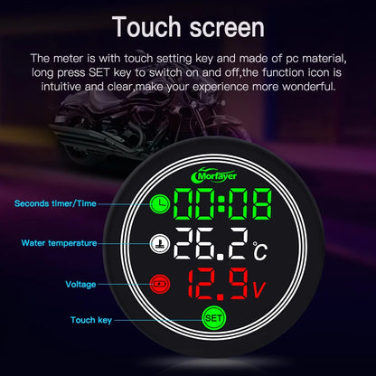 Universal Motorcycle Digital Clock & Thermometer by HitMyNeed