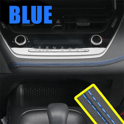 Universal PU Leather Car Interior Braid Trim Strip blue 2m by HitMyNeed