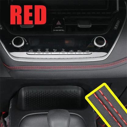 Universal PU Leather Car Interior Braid Trim Strip red 2m by HitMyNeed