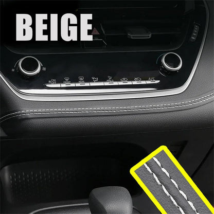 Universal PU Leather Car Interior Braid Trim Strip white 2m by HitMyNeed