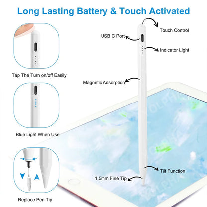 Universal Rechargeable Stylus Pen for Touchscreens by HitMyNeed