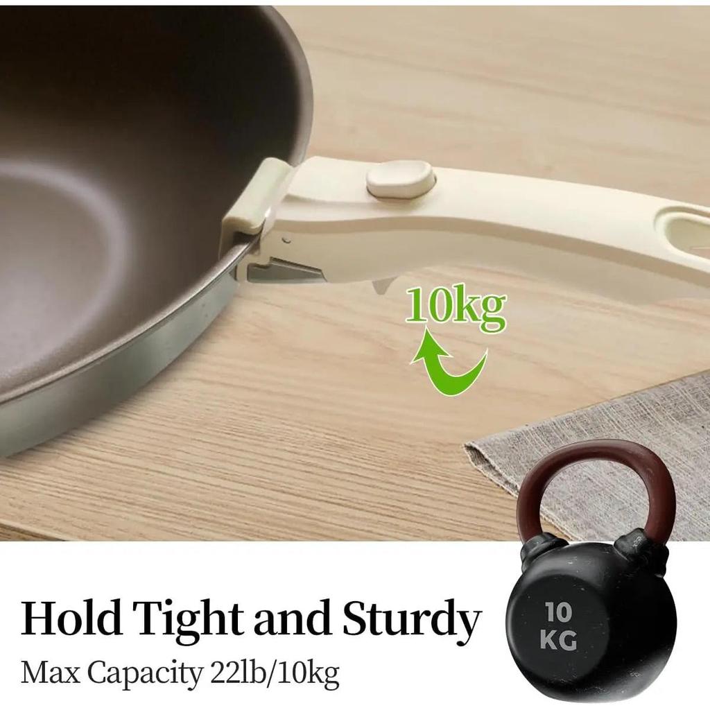 Universal Removable Cookware Handle for Pots & Pans by HitMyNeed