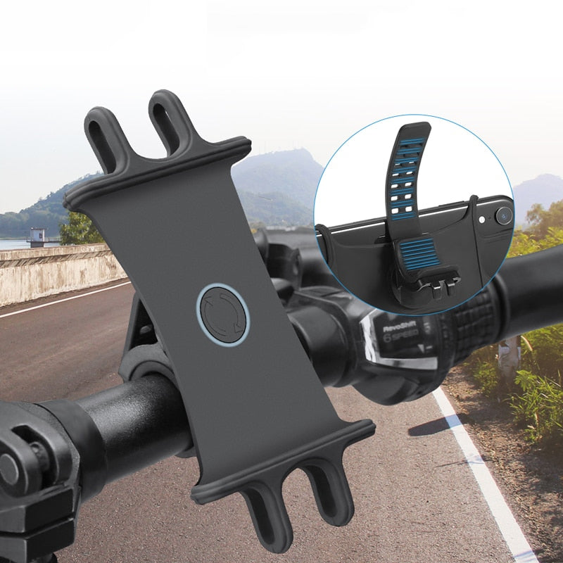 Universal Silicone Bicycle Phone Holder Mount by HitMyNeed