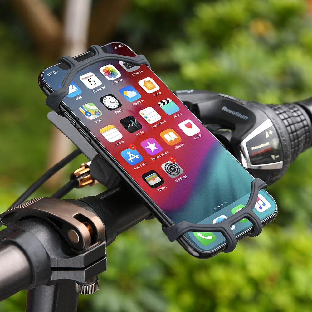 Universal Silicone Bicycle Phone Holder Mount by HitMyNeed