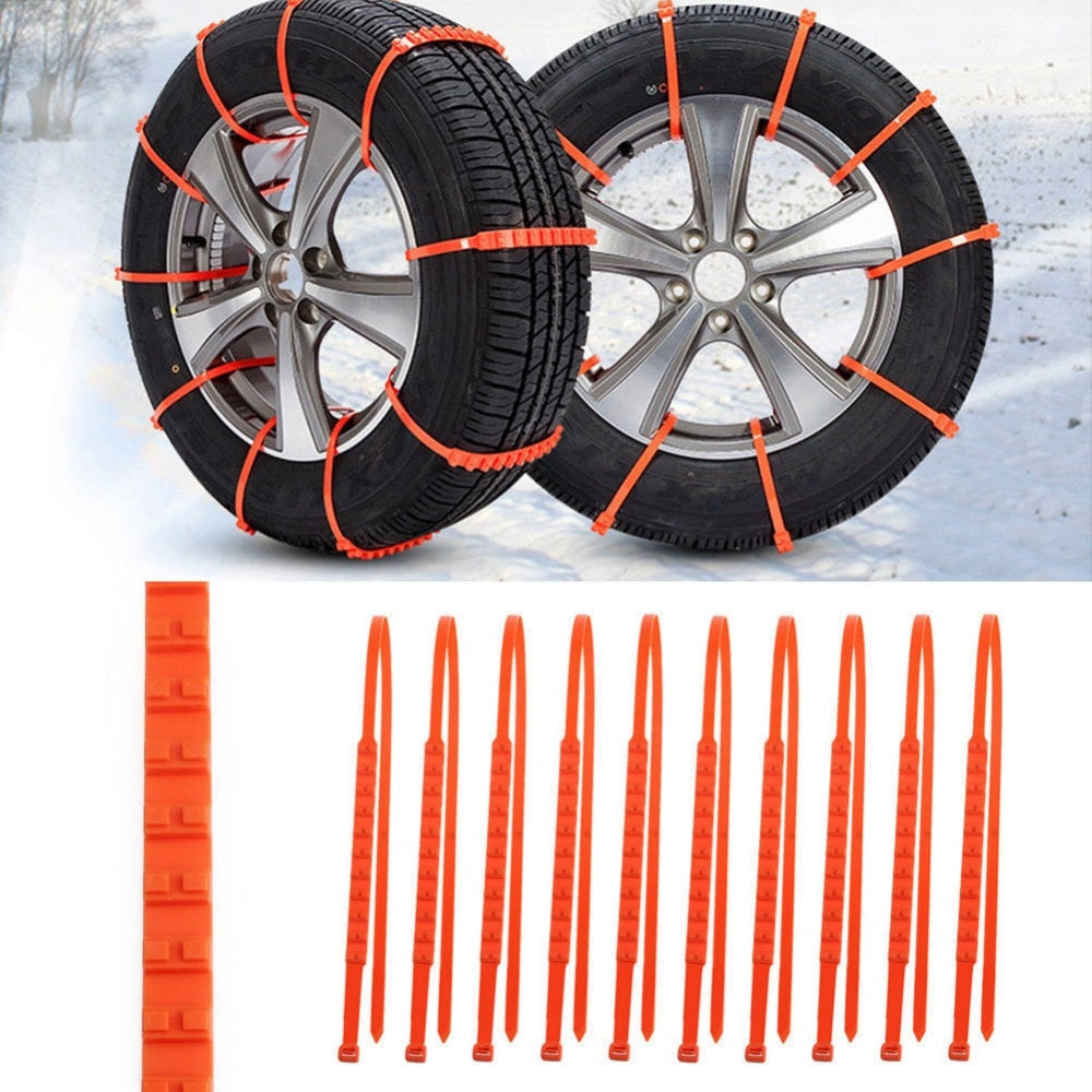 Universal Snow Tire Chains 10-Piece Set by HitMyNeed